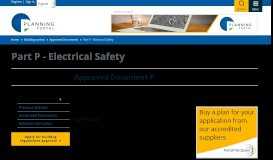 
							         Associated Documents | Part P - Electrical Safety | Planning Portal								  
							    