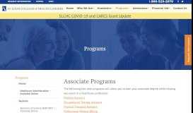 
							         Associate's - St. Louis College of Health Careers								  
							    