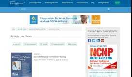 
							         Association News | Article | NursingCenter								  
							    