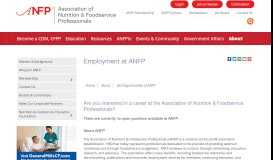 
							         Association of Nutrition & Foodservice Professionals (ANFP) - Job ...								  
							    