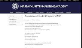 
							         Association of Student Engineers (ASE) | Massachusetts Maritime ...								  
							    