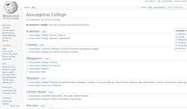 
							         Assumption College - Wikipedia								  
							    