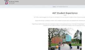 
							         AST Student Experience - Air Service Training								  
							    