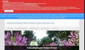 
							         Asthma & Allergy Clinic of Marin & San Francisco, Inc.								  
							    