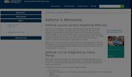 
							         Asthma in Minnesota: MN Public Health Data Access Portal - MN Dept ...								  
							    