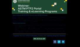 
							         ASTM PTP2 Portal Training Webinar FREE								  
							    