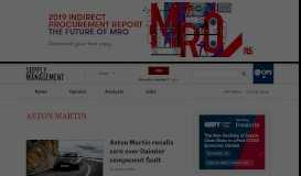 
							         Aston Martin - Supply Management - CIPS								  
							    