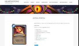 
							         Astral Portal - Hearthstone Card - Hearthstone Top Decks								  
							    