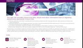 
							         AstraZeneca Clinical Trials Website								  
							    