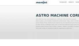 
							         Astro Machine Corporation M1DX | Memjet.com								  
							    