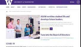 
							         ASUW :: Associated Students of the University of Washington								  
							    