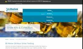 
							         At-Home 24-hour Urine Testing | Litholink								  
							    