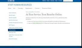 
							         At Your Service: Your Benefits Online								  
							    