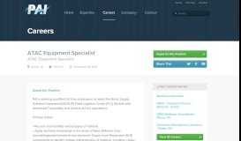 
							         ATAC Equipment Specialist - Professional Analysis, Inc.								  
							    