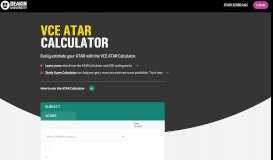 
							         ATAR Calculator | Deakin University								  
							    