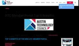 
							         ATC Member Portal Top 5 Benefits - Austin Technology Council								  
							    