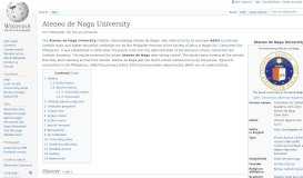
							         Ateneo de Naga University - Wikipedia								  
							    
