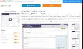 
							         Athenahealth EMR Software Free Demo, Pricing, Latest Reviews 2019 ...								  
							    