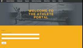 
							         Athlete Portal – Online Athlete								  
							    