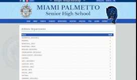 
							         Athletic Departments - Miami Palmetto Senior High School								  
							    