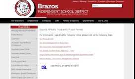 
							         Athletic Forms - Brazos Independent School District								  
							    