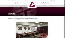 
							         Athletic Training Student-Athlete Information ... - UWL Athletics								  
							    