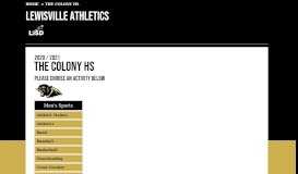 
							         Athletics Information / Athletics Portal - Lewisville ISD								  
							    