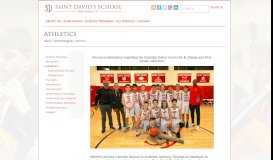 
							         Athletics - Saint David's School								  
							    