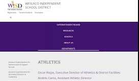 
							         Athletics - Weslaco Independent School District								  
							    