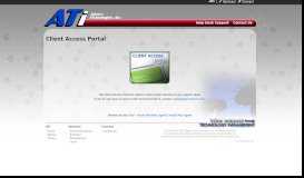 
							         ATi - Client Access Portal - Agency Technologies, Inc.								  
							    