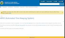
							         ATKS (Automated Time Keeping System) | Human Resources ...								  
							    