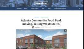 
							         Atlanta Community Food Bank moving, selling Westside HQ ...								  
							    