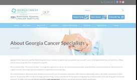 
							         Atlanta, GA | About GCS - Georgia Cancer Specialists								  
							    
