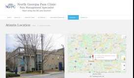 
							         Atlanta Location - North Georgia Pain Clinic								  
							    