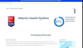 
							         Atlantic Health System - Great Place To Work United States								  
							    