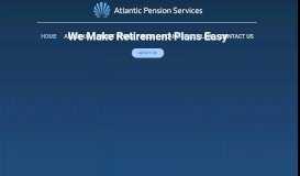 
							         Atlantic Pension Services, Inc.								  
							    