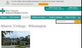 
							         Atlantic Urology - Wilmington | New Hanover Regional Medical Center ...								  
							    