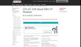 
							         ATLAS 550 Quad BRI ST Module - Adtran								  
							    