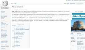 
							         Atlas Copco - Wikipedia								  
							    
