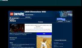 
							         Atlas | LEGO Dimensions Wiki | FANDOM powered by Wikia								  
							    