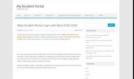 
							         Atlas Student Portal Login and Complete Information - My Student Portal								  
							    