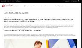 
							         ATM Managed Services - ATM Transaction Processing - TransFund								  
							    