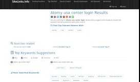 
							         Atomy usa center login Results For Websites Listing								  
							    