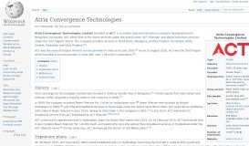 
							         Atria Convergence Technologies - Wikipedia								  
							    