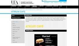 
							         Atrium Cafe - The UEA Portal								  
							    
