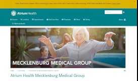 
							         Atrium Health Mecklenburg Medical Group								  
							    