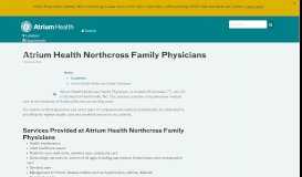 
							         Atrium Health Northcross Family Physicians > Huntersville, NC								  
							    