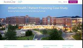 
							         Atrium Health - Patient Financing Programs for Medical Expenses								  
							    