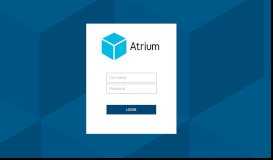
							         Atrium Web Portal								  
							    