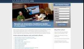 
							         ATSU Online - A.T. Still University - First in Whole Person Healthcare								  
							    